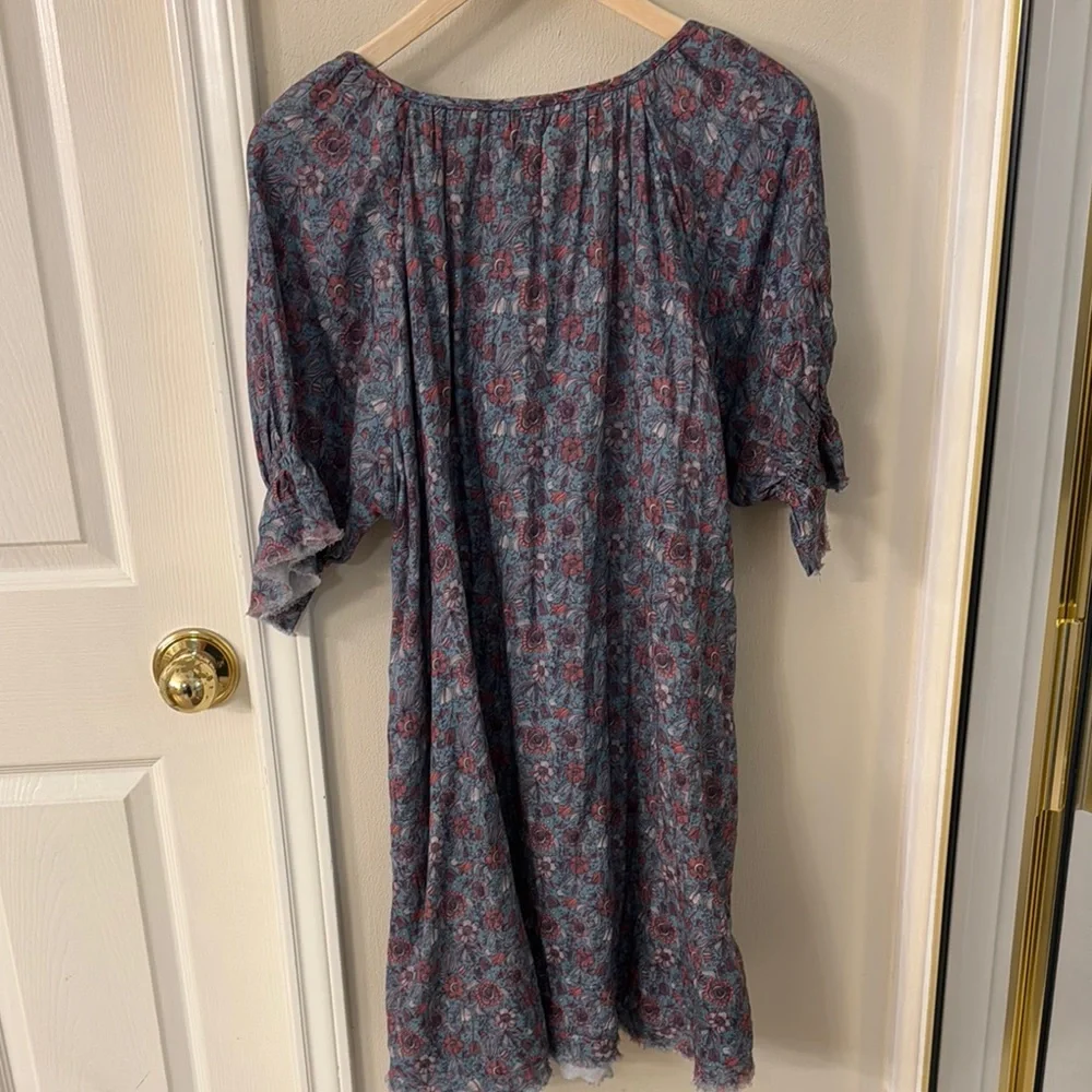 NATURAL LIFE Floral Midi Dress - Blue and Red - Picture 5 of 5